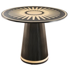 Circus Gala Black and White Side Table by Matteo Cibic