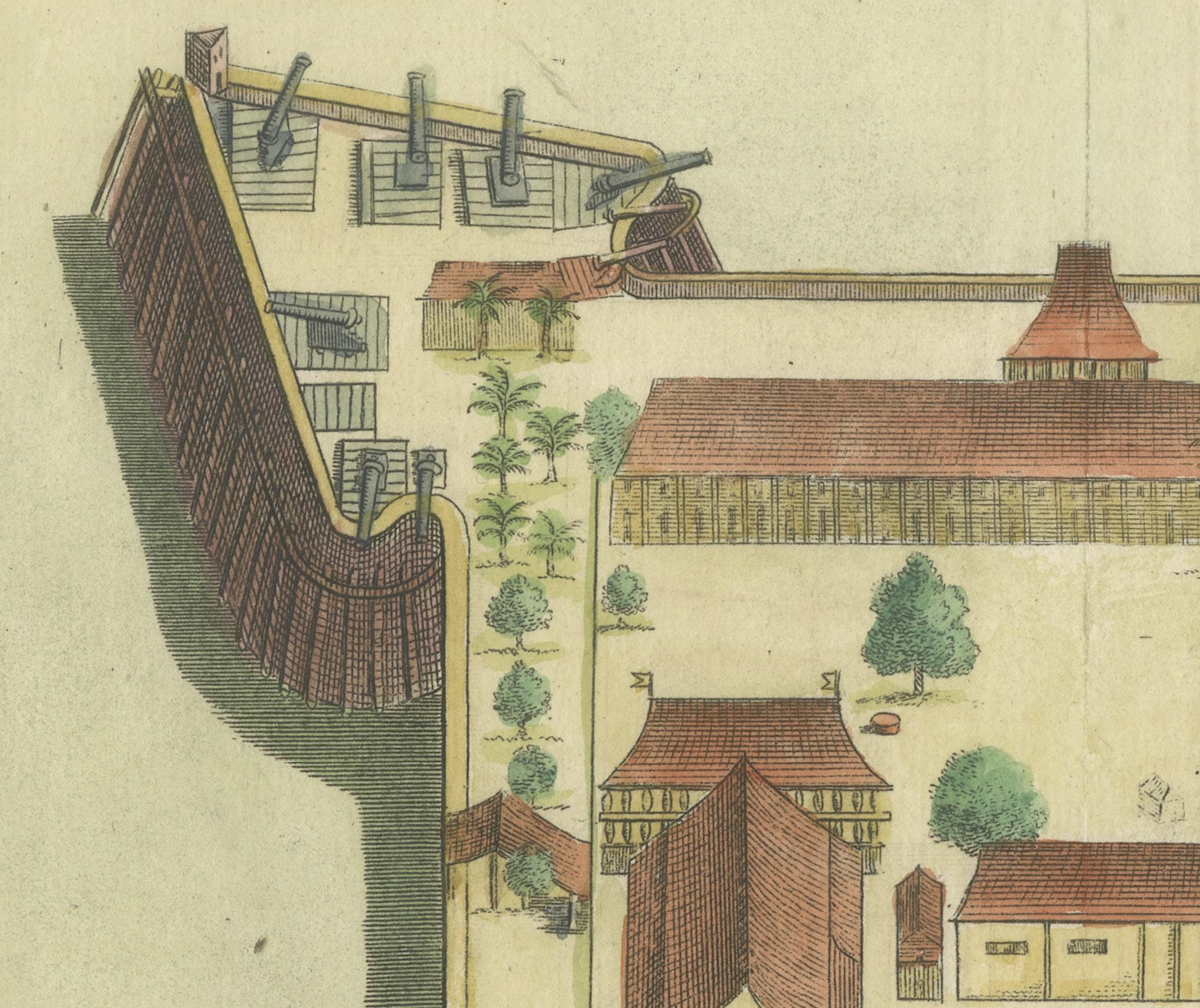 The Citadel of Spice: Fort Hollandais on the Banda Islands, 1750 In Good Condition In Langweer, NL