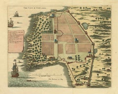The City of Cowlang – Antique Map of Kollam (Quilon), India by Baldaeus, ca.1672