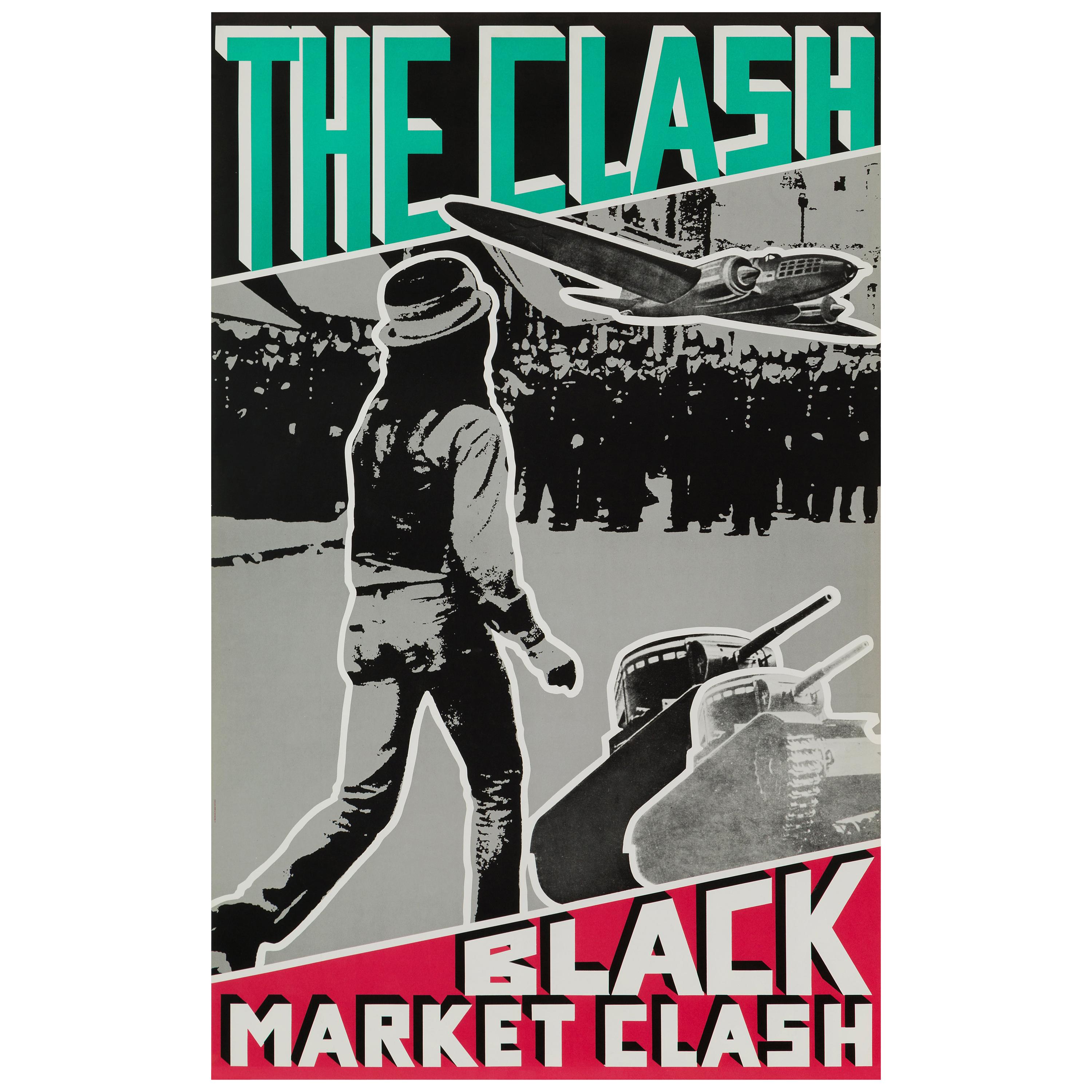 The Clash "Black Market Clash" Original Vintage Promotional Poster, US, 1980