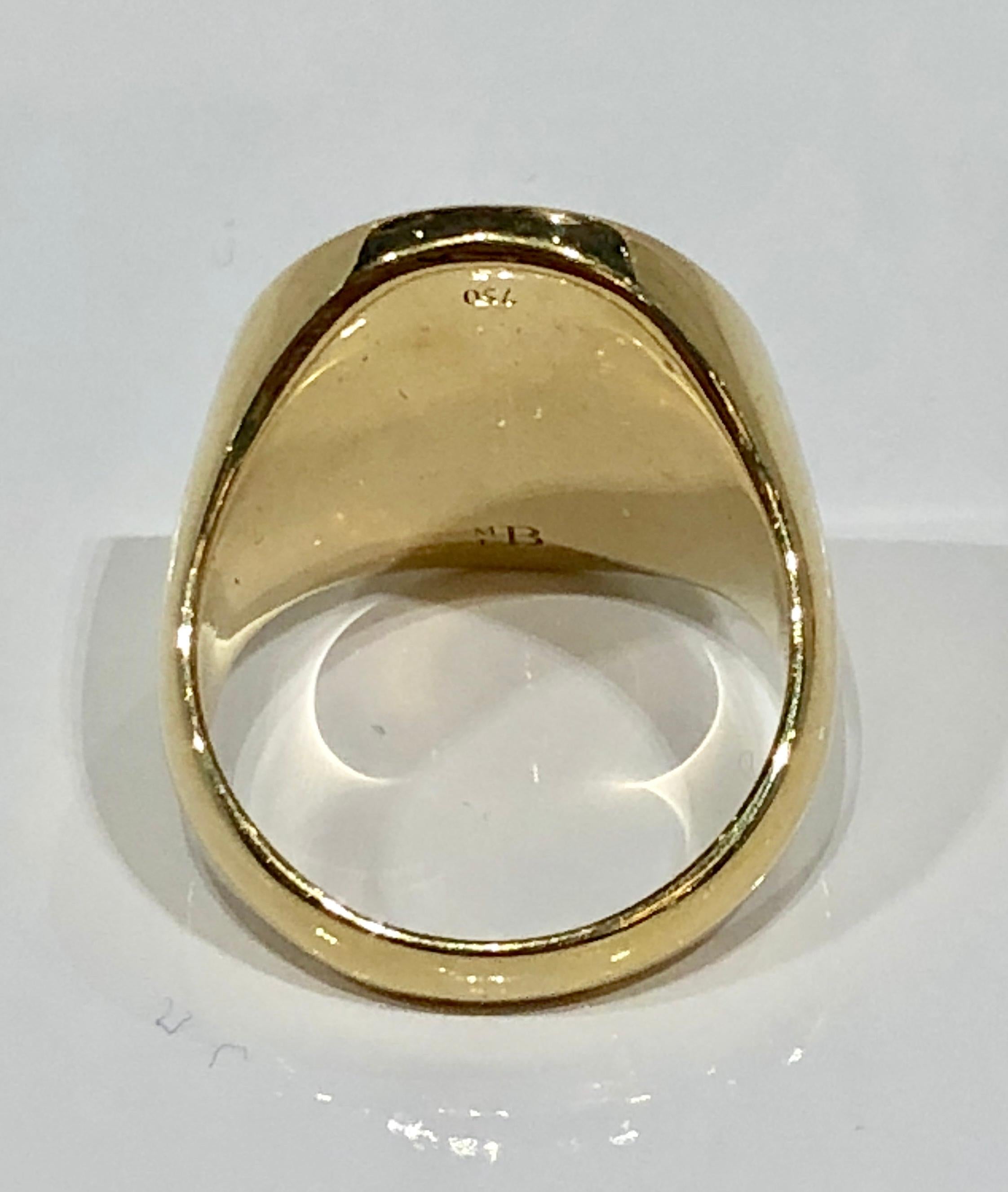Moderno Anello classico con sigillo a 18 carati, di Martyn Lawrence Bullard in vendita