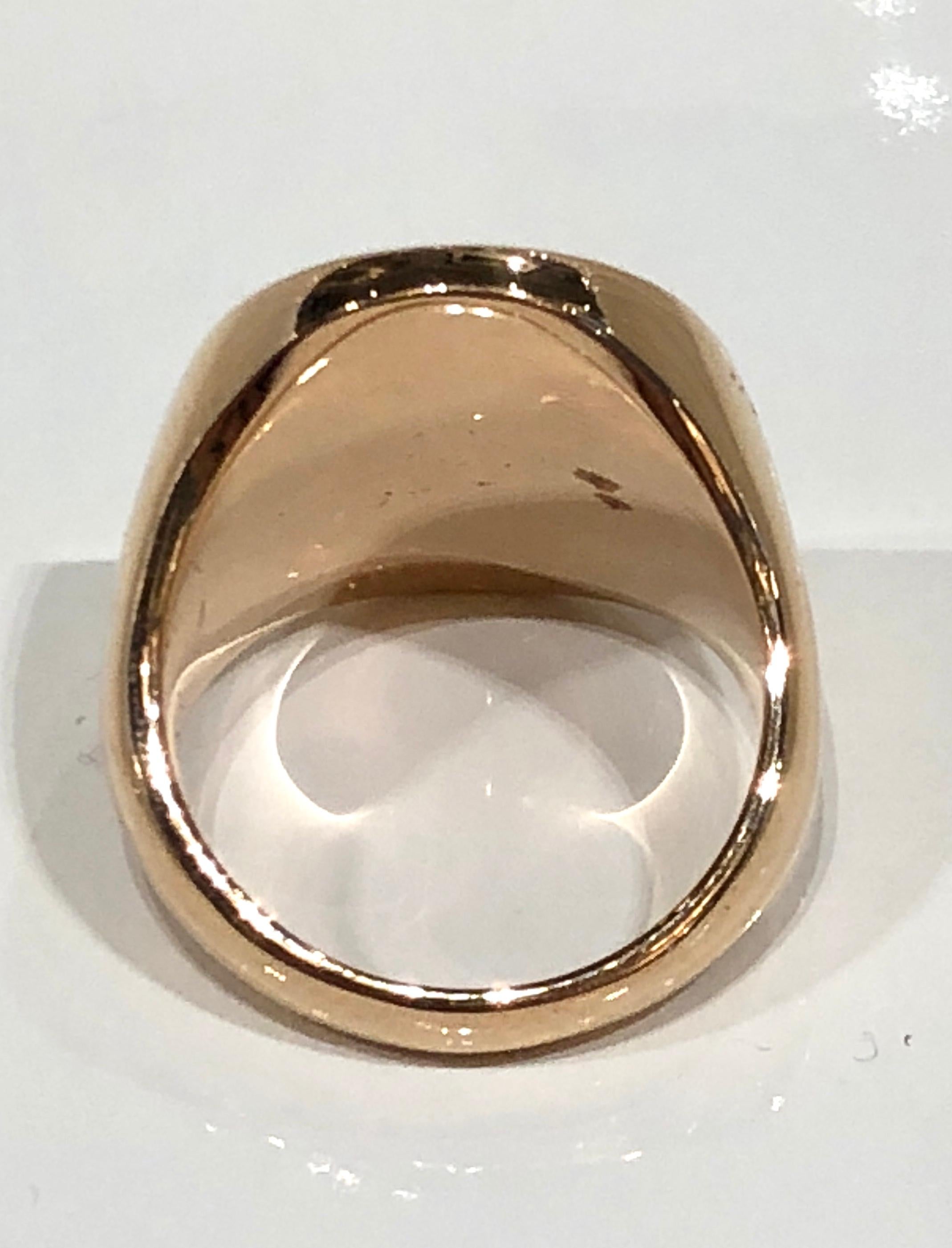 Moderno Anello classico con sigillo a 18 carati, di Martyn Lawrence Bullard in vendita