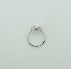 Classic Pear Shape Diamond Ring in Platinum 1.16 GIA F SI1