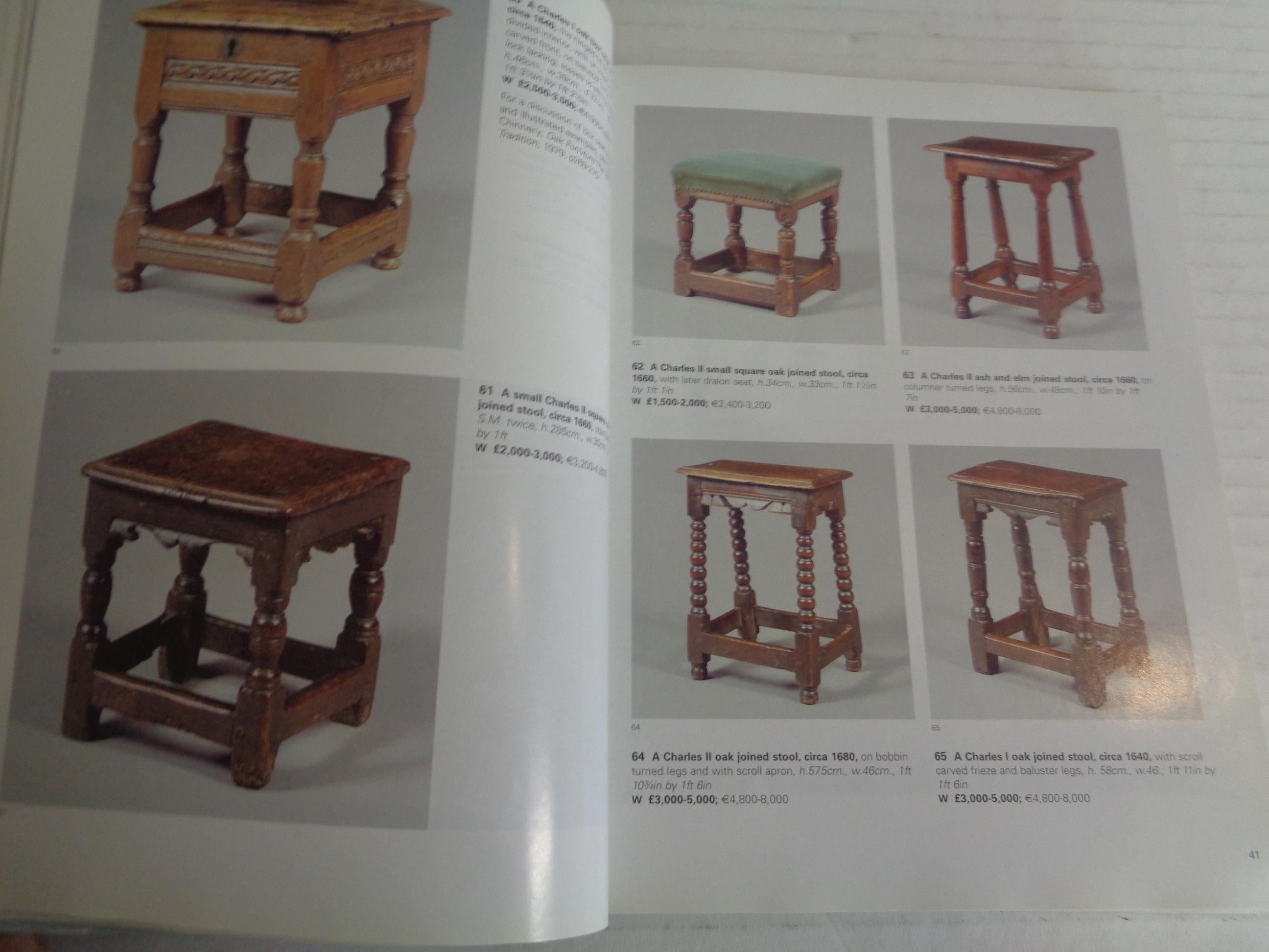 The Clive Sherwood Collection; Early Oak Furniture, Metalwork, Works of Art For Sale 1