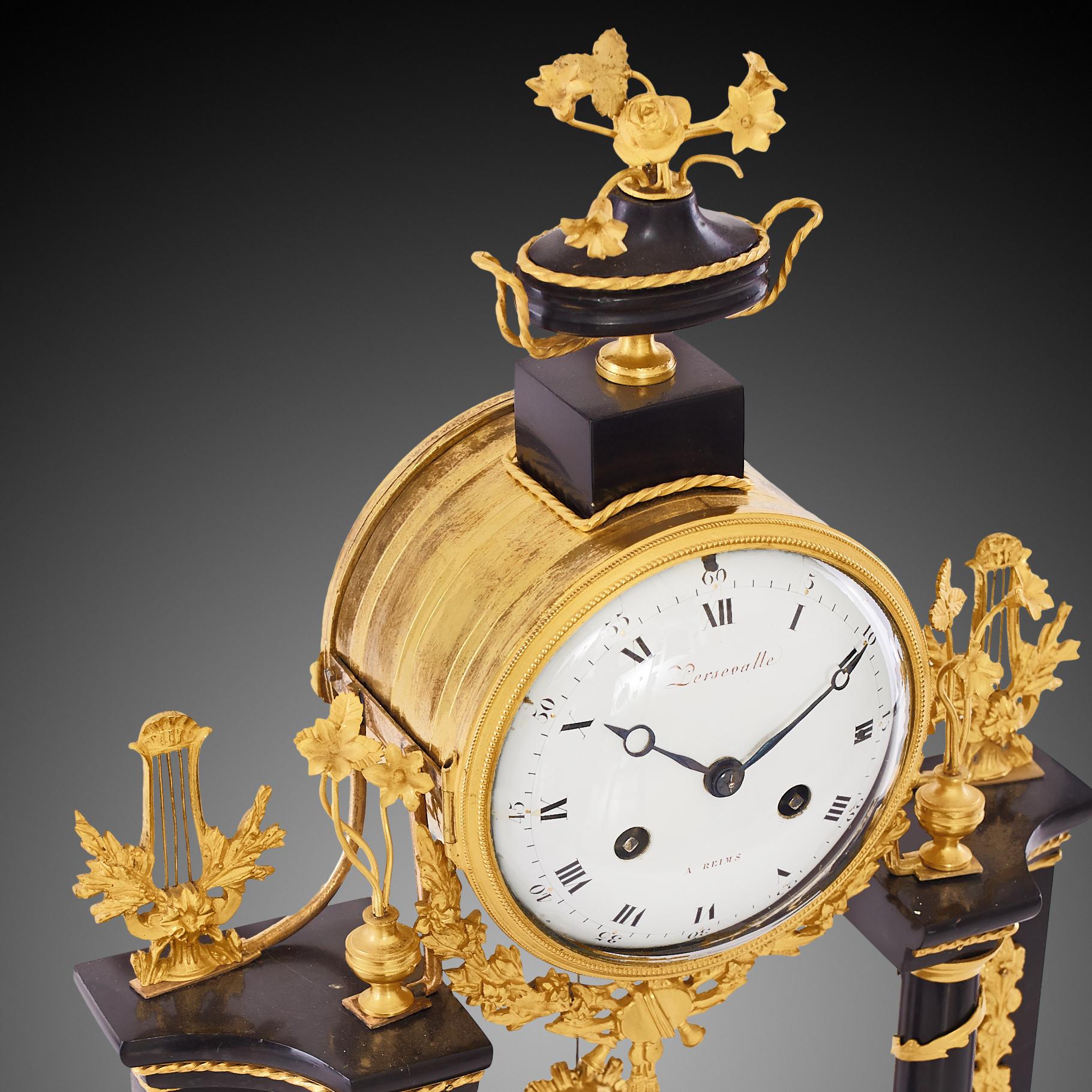 Bronze The Clock is in a Excellent and Perfect Working Condition, Also it Has Recently For Sale