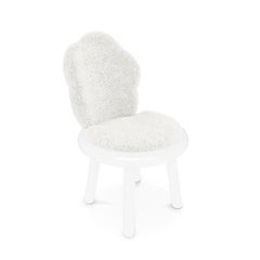 The Cloud Chair – Handcrafted Bouclé and Lacquered Wood Accent Chair by MAGILORE