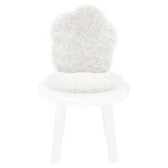 The Cloud Chair – Handcrafted Bouclé and Lacquered Wood Accent Chair by MAGILORE