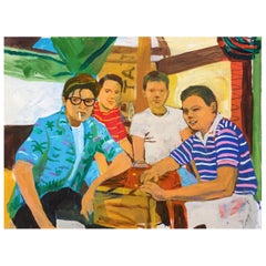 'the Clubhouse' Portrait Painting by Alan Fears Pop Art