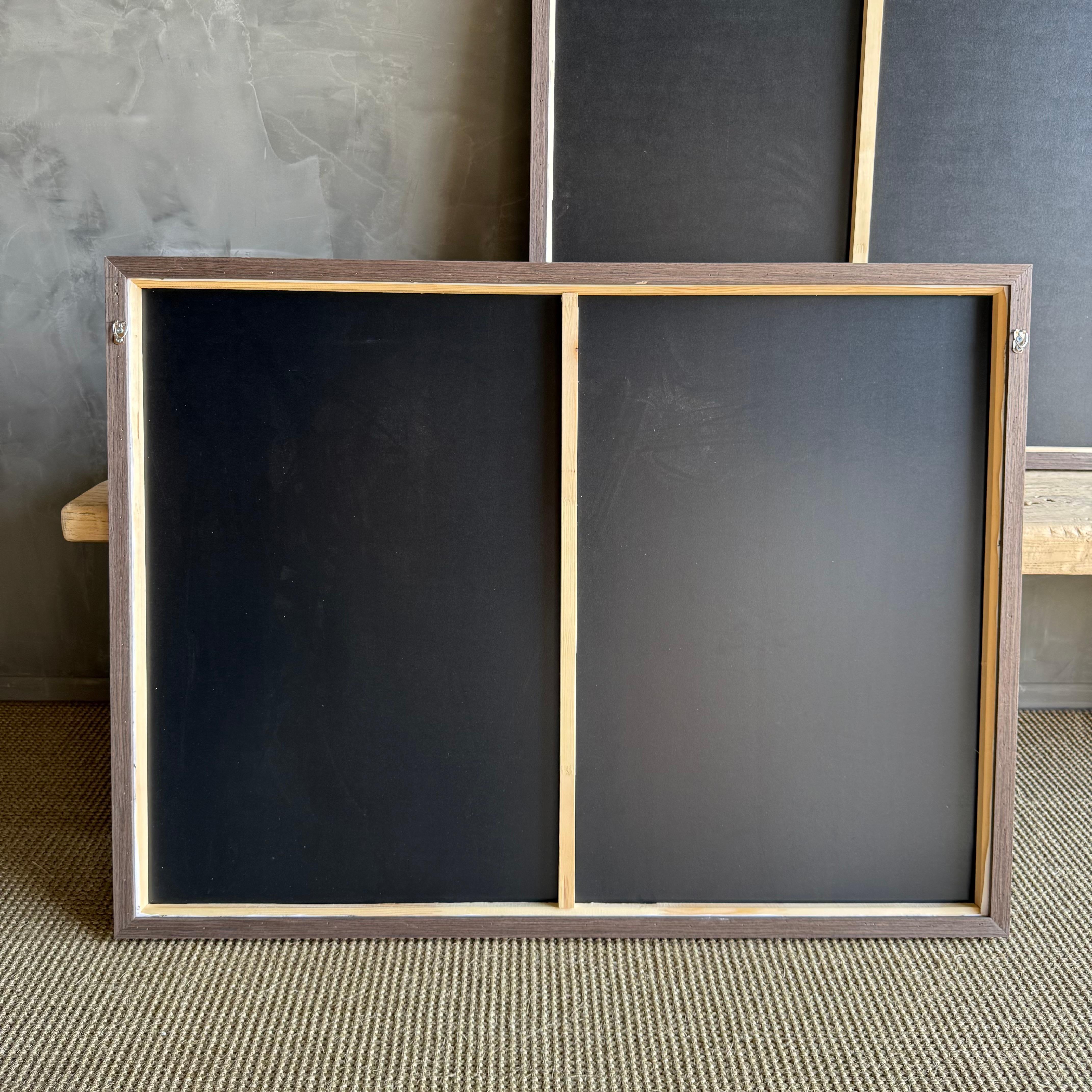 The Coast Œuvre d'art contemporaine en toile peinte à la main dans un cadre en Oak en vente 1