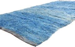 The Cobalt Continuum: A Vintage Beni Mrirt Masterpiece of Endless Serenity