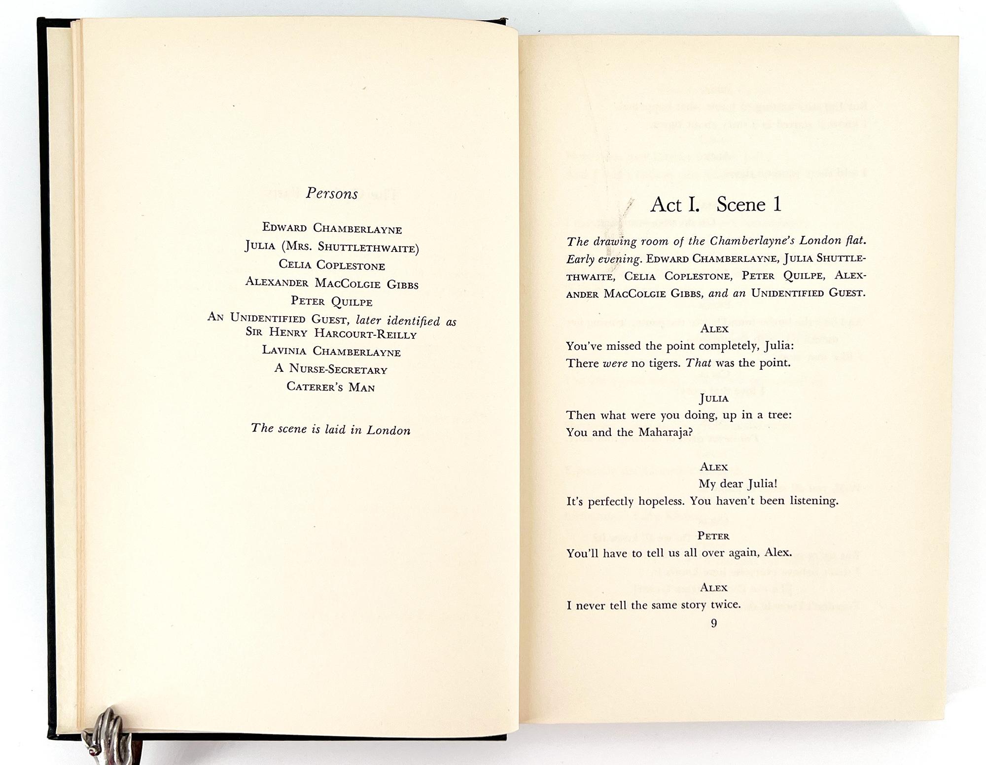 Papier The Cocktail Party de T. S. Eliot en vente