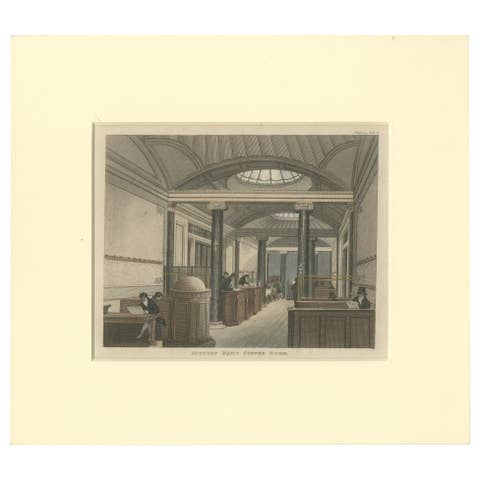 The Coffee Room at the Auction Mart, Bartholomew Lane, London – 1811