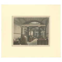 Antique The Coffee Room at the Auction Mart, Bartholomew Lane, London – 1811