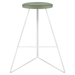 Coleman Stool, Aspen Cast Concrete and White, 54 Available Variations