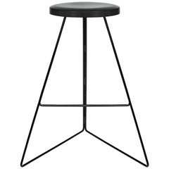 The Coleman Stool, Black and Charcoal