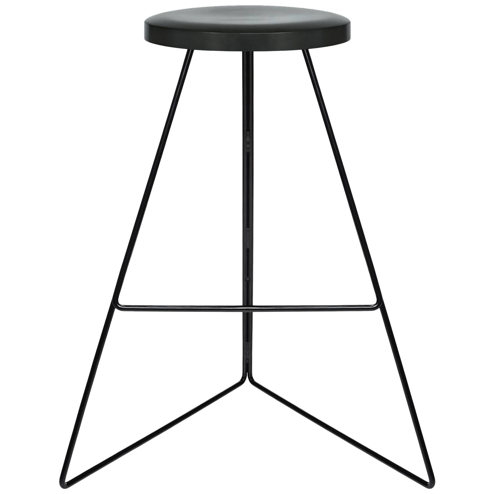 The Coleman Stool - Black and Charcoal, 24" Counter Height. 54 Variations. For Sale