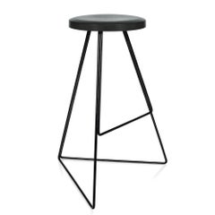 The Coleman Stool. Black 
Charcoal, Bar Height. 54 Variations in Color 
Height