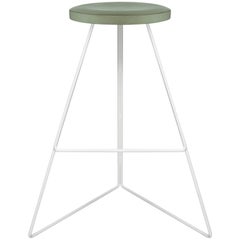 The Coleman Stool - White and Aspen. Counter Height, 54 Available Variations