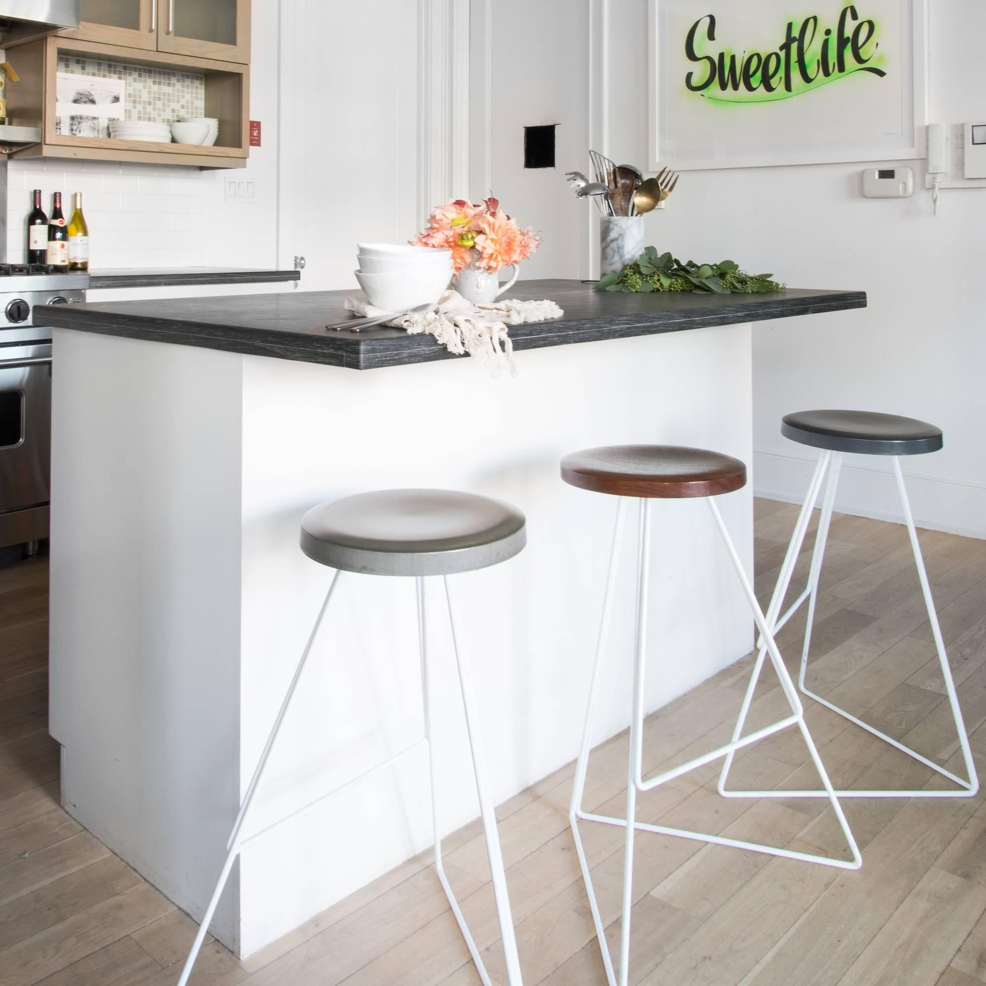 The Coleman Stool, White and White Marble, 54 Variations In New Condition For Sale In Chicago, IL