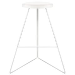 The Coleman Stool, White and White Marble, 54 Variations
