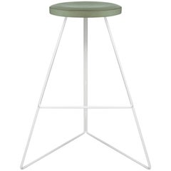 The Coleman Stool, White + Aspen, Counter Height, 54 Variations, 100% USA Made