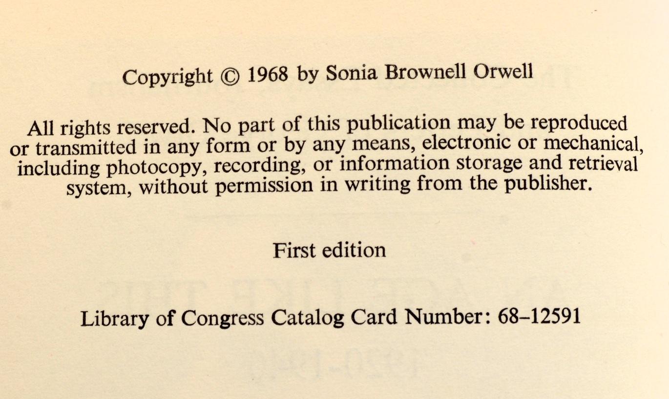 Collected Essays Journalism & Letters of George Orwell in 4 Volumes, 1st Edition 2