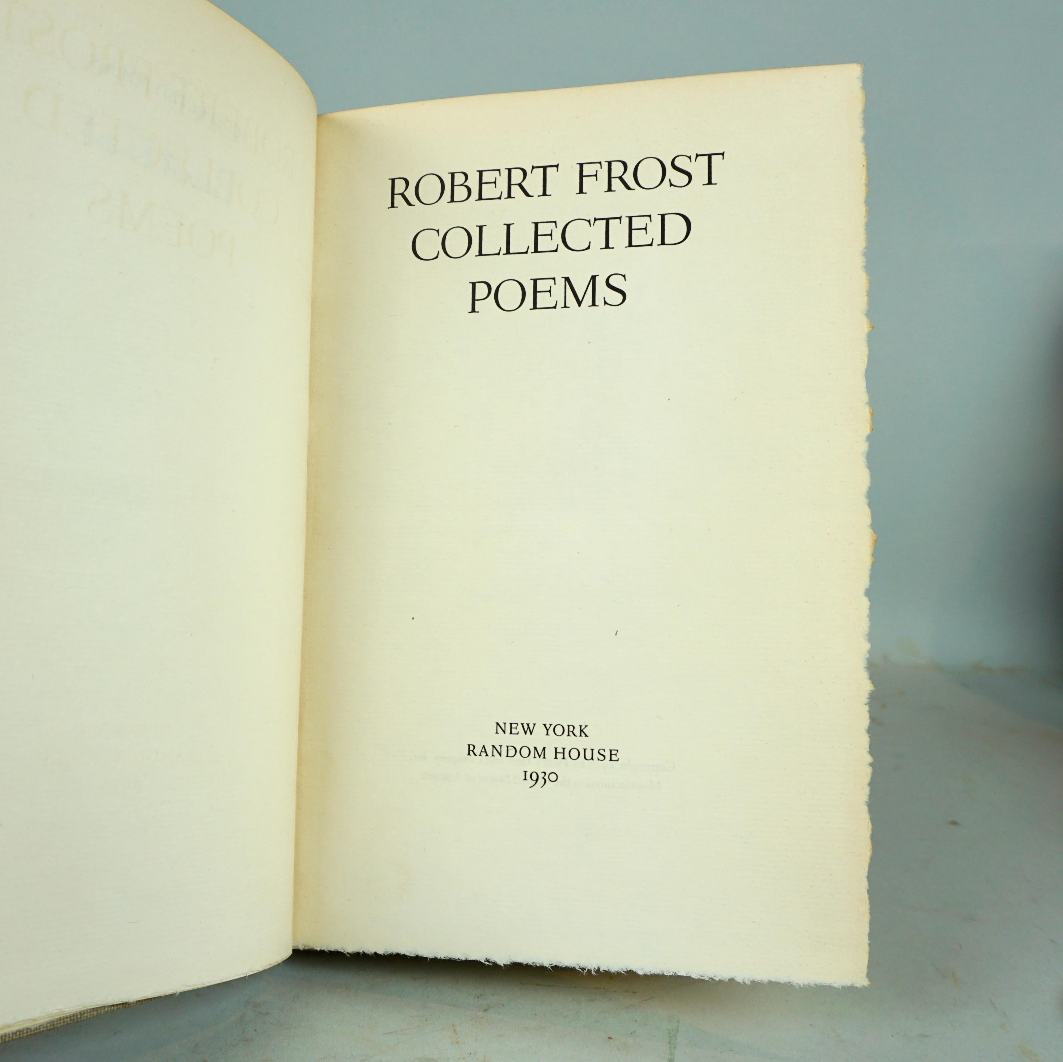 American Robert Frost Collected Poems Signed First Edition 
