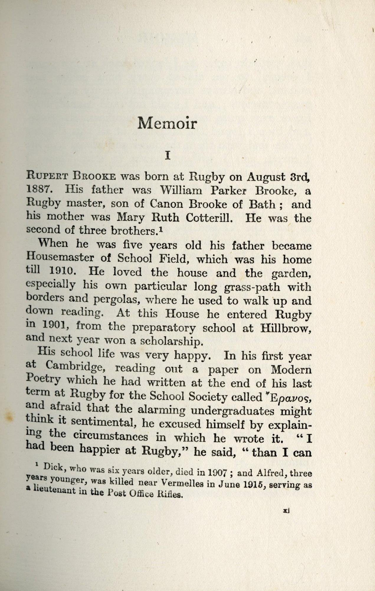 Les poèmes collectés de Rupert Brooke. Avec un mémoire en vente 2