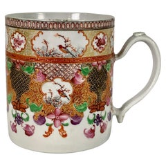The Collection of Mario Buatta a Large Antique Chinese Porcelain Tankard