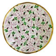 Antique The Collection of Mario Buatta a Porcelain Saucer Made in England, circa 1825