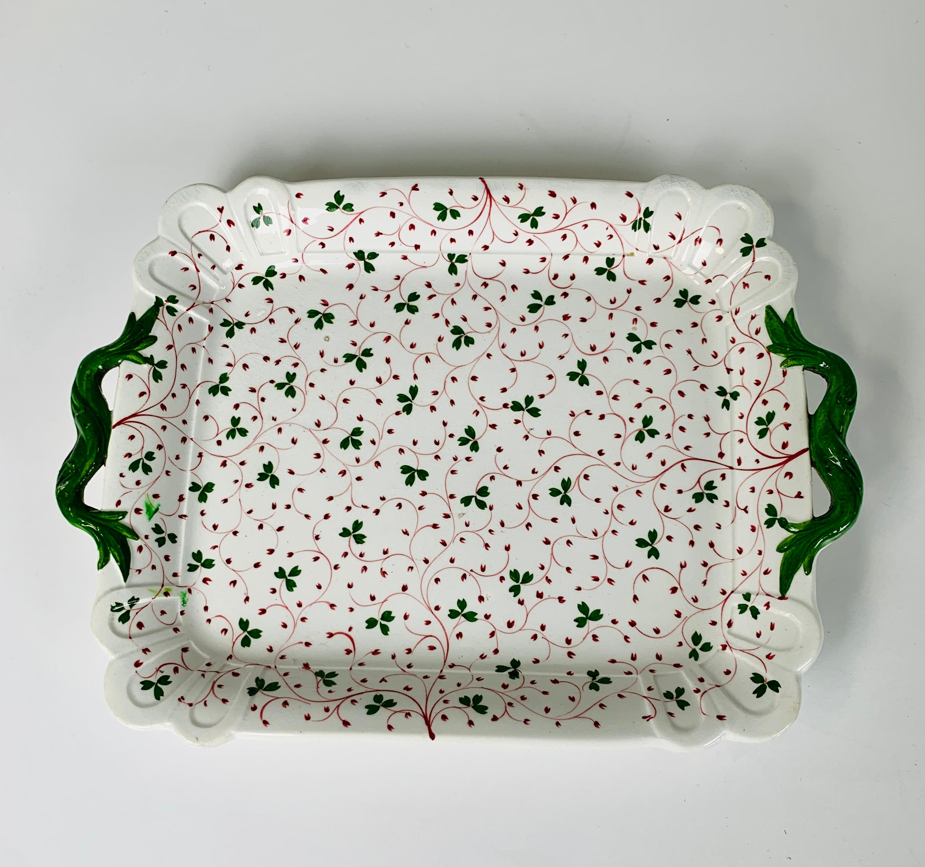 The Collection of Mario Buatta Three Dishes with Floral Patterns, England c-1830 In Excellent Condition In Katonah, NY