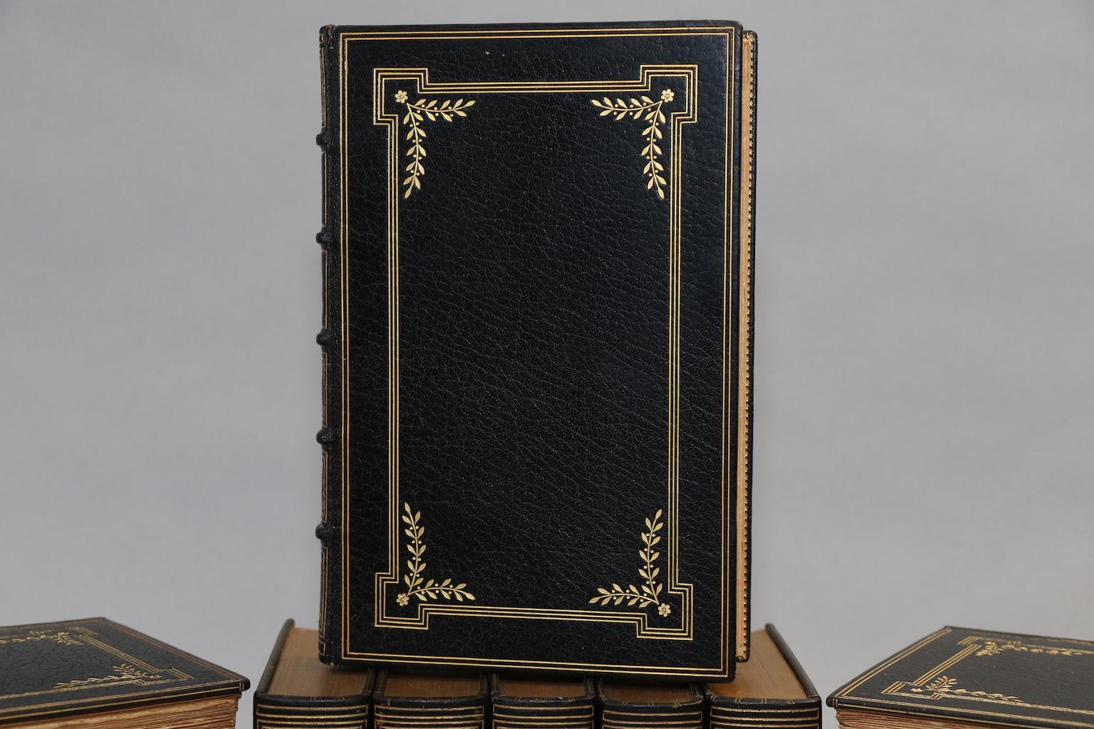 The comedies, histories, tragedies, and Poems of William Shakespeare. with Memoir Introductions and Notes by Richard Grant White

Leatherbound. 18 volumes. Bound in full blue Morocco by the Book Lover Bindery, Cleveland, with top edges gilt,
