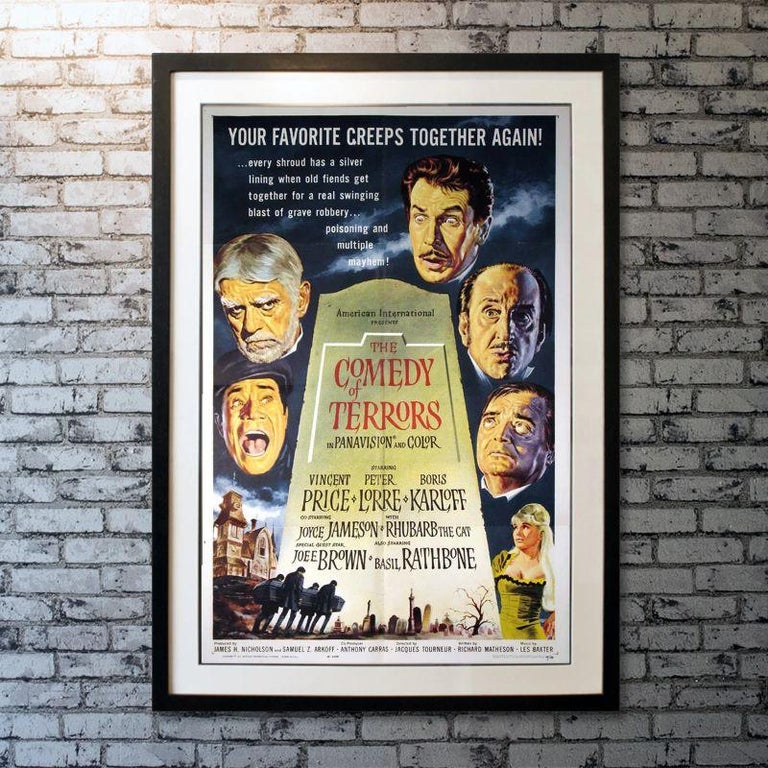 The Comedy of Terrors, Unframed Poster, 1964 R For Sale at 1stDibs