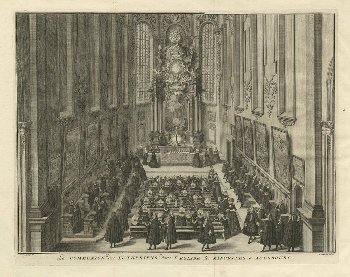 The Communion of the Lutherans in the Minorite Church in Augsburg, Germany, 1730