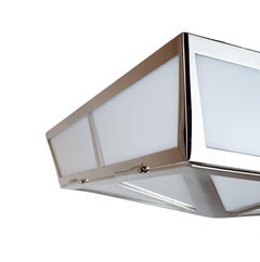 The Compass Flush Mount in Nickel by David Duncan Studio