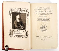 The Compleat Angler + The Lives of Donne.... by Izaak WALTON, illustrated