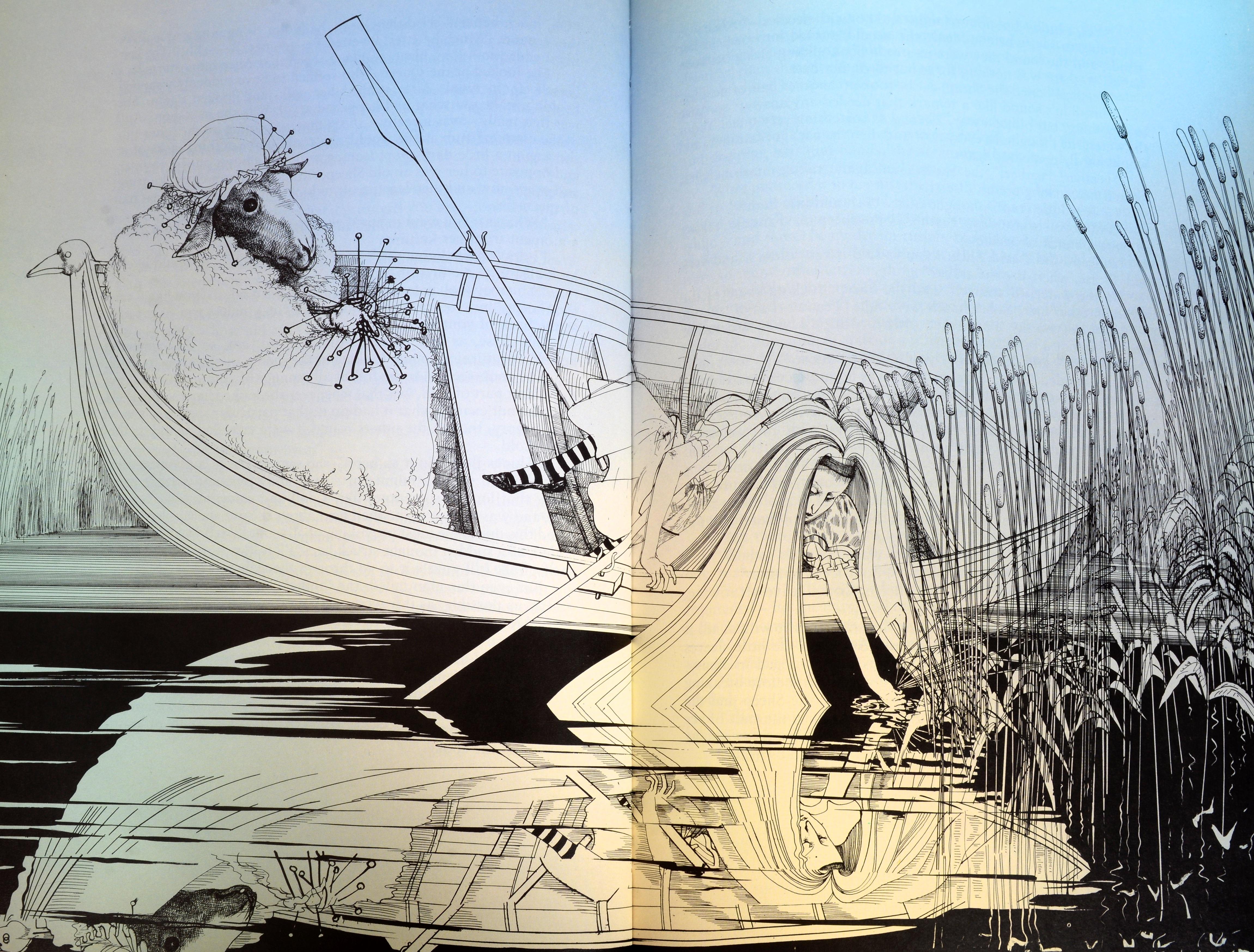 The Complete Alice & The Hunting of the Snark (Alice et la chasse au singe), illustré par Ralph Steadman en vente 6