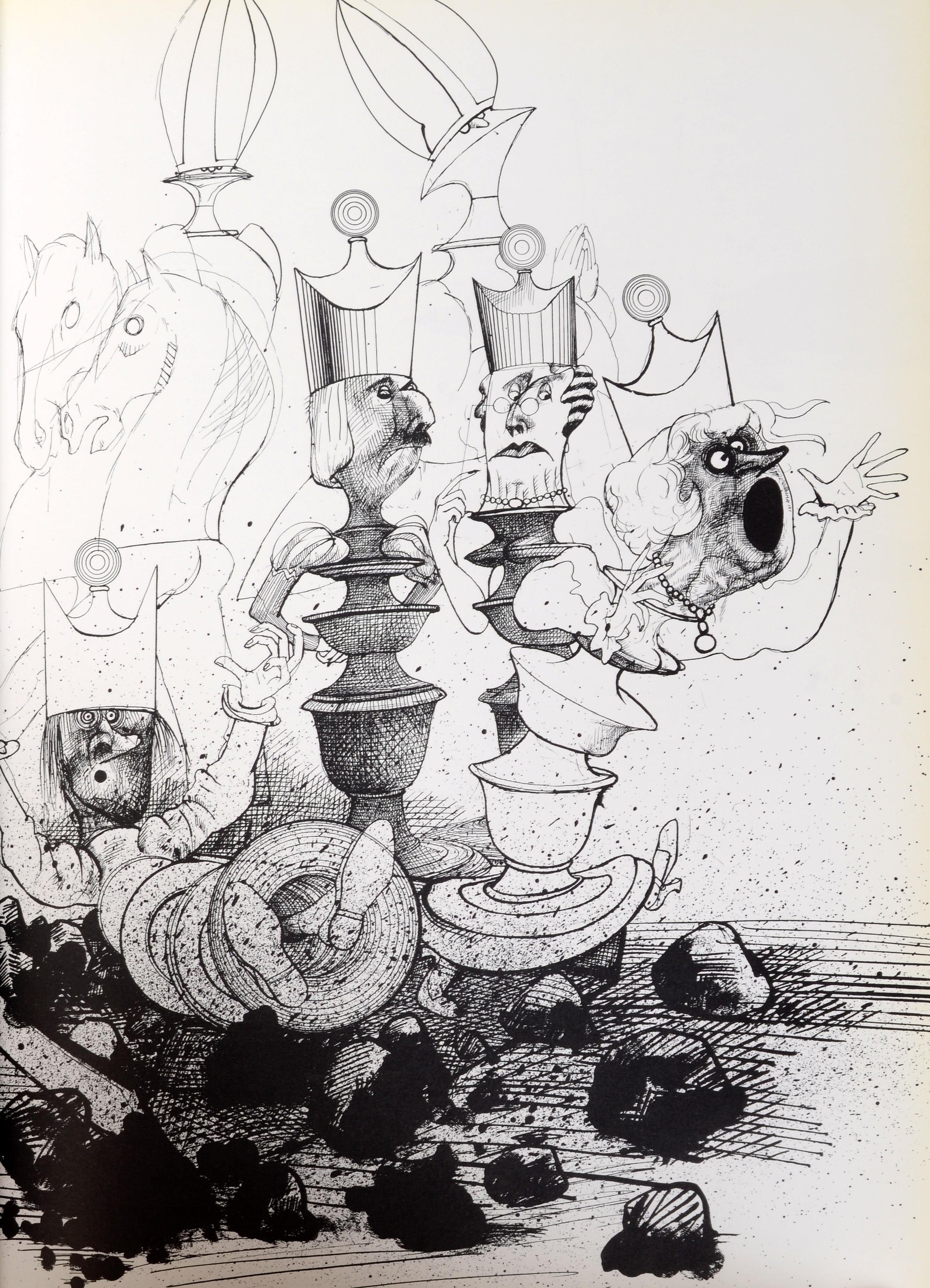 Américain The Complete Alice & The Hunting of the Snark (Alice et la chasse au singe), illustré par Ralph Steadman en vente