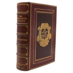 Antique The Complete Angler by Izaak Walton and Charles Cotton, Edited by Harris Nicolas