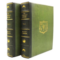 Antique The Compleat Angler by Izaak Walton and Charles Cotton, Two Volume Set, 1902