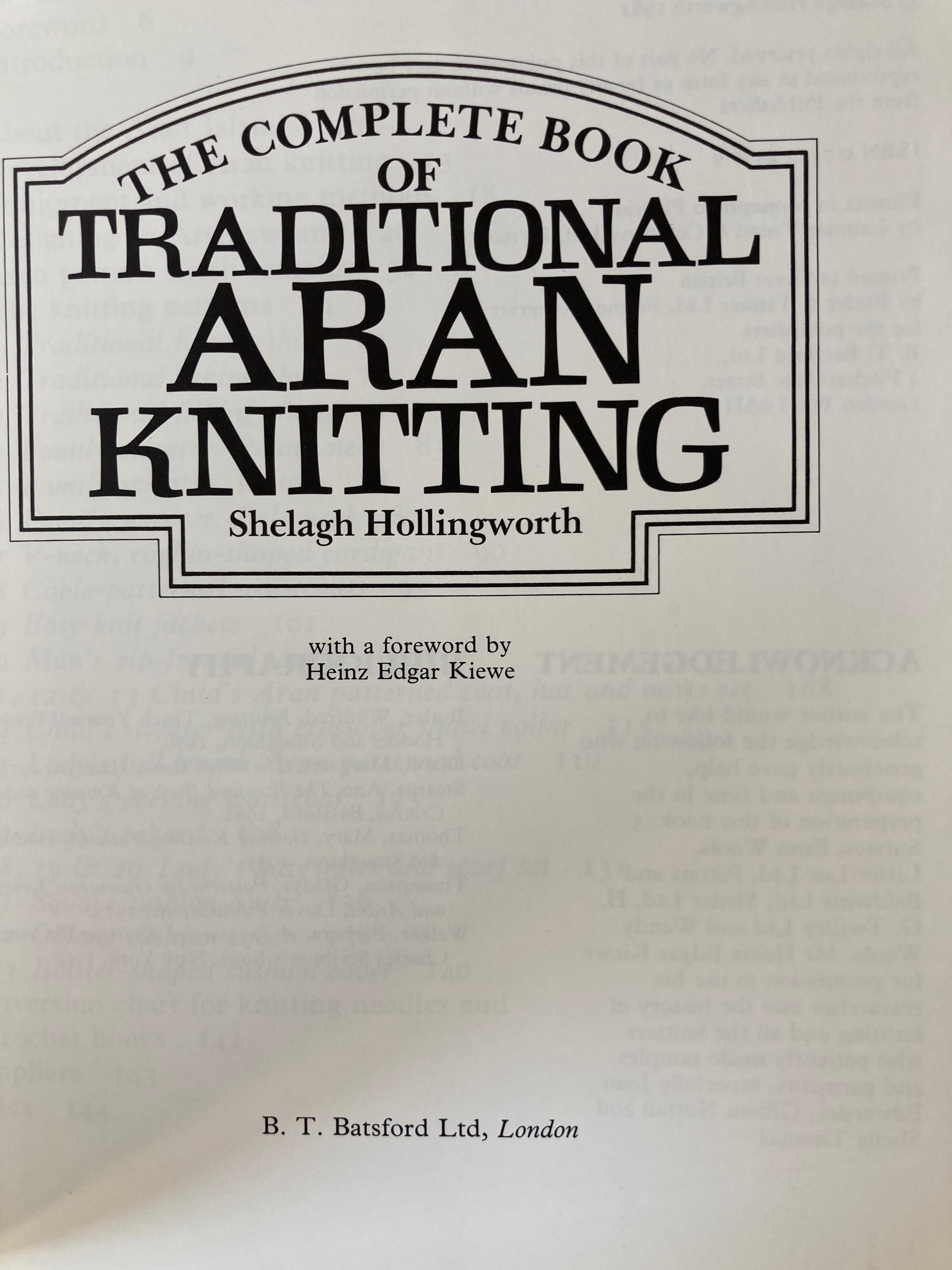 traditional aran knitting patterns