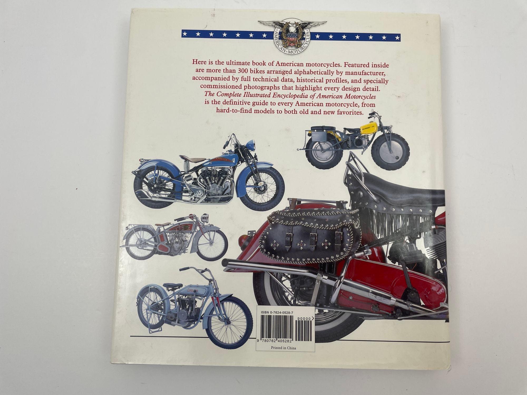 The Complete Illustrated Encyclopedia of American Motorcycles by Tod Rafferty In Good Condition For Sale In North Hollywood, CA