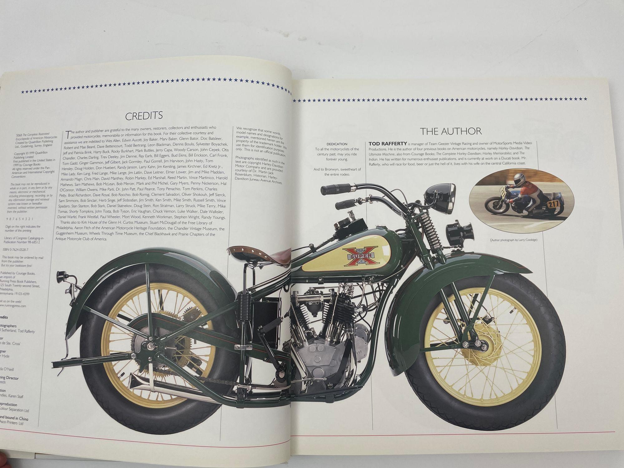 The Complete Illustrated Encyclopedia of American Motorcycles de Tod Rafferty en vente 2