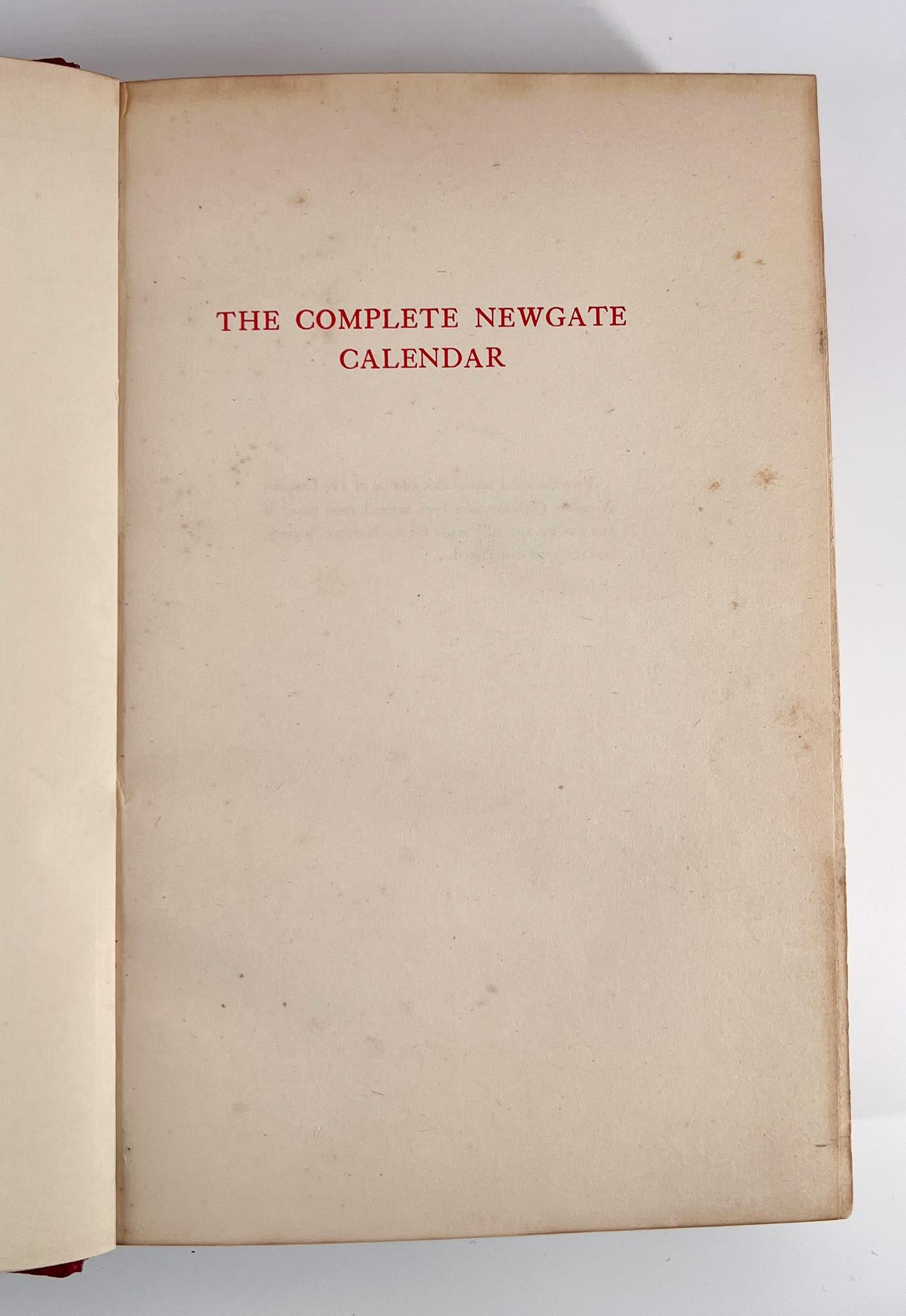 The Complete Newgate Calendar. Stories of sin, crime, criminals - 5 vol. illustr For Sale 7