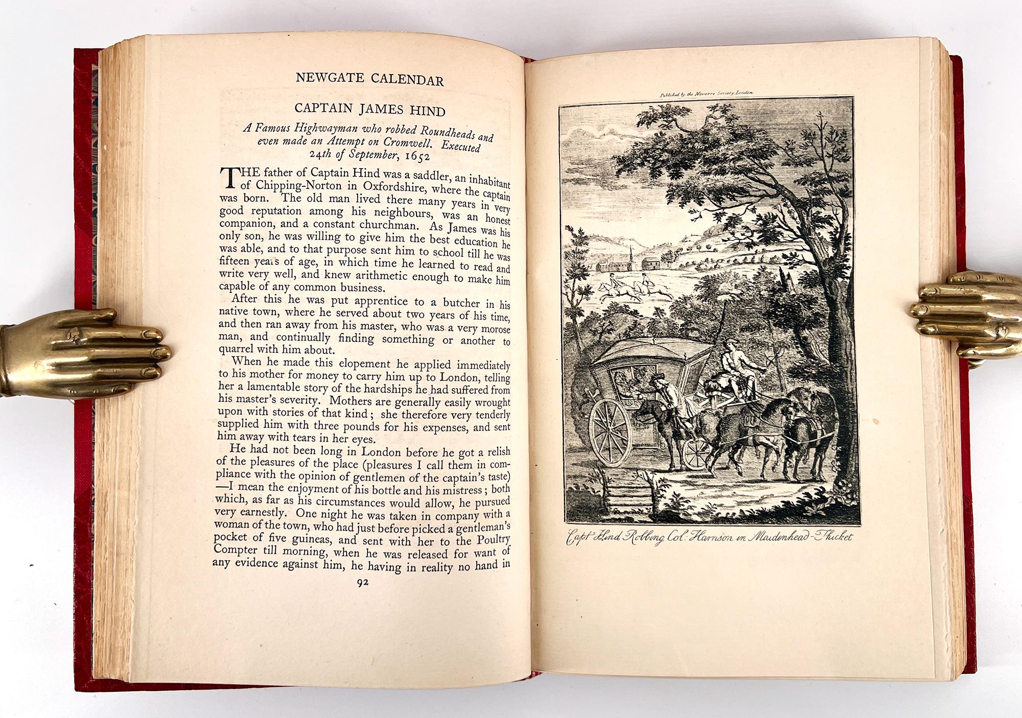 English The Complete Newgate Calendar. Stories of sin, crime, criminals - 5 vol. illustr For Sale