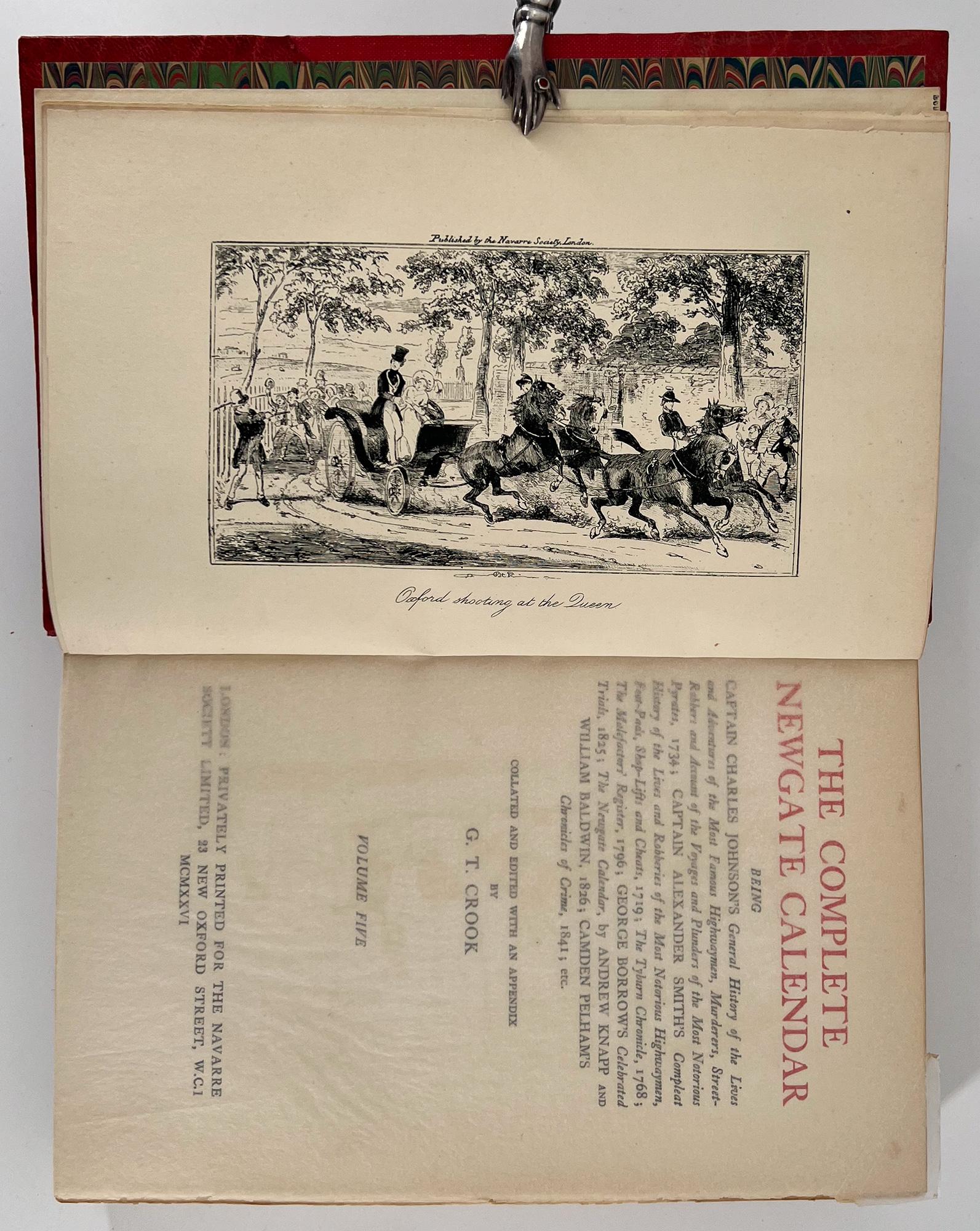 The Complete Newgate Calendar. Stories of sin, crime, criminals - 5 vol. illustr For Sale 1