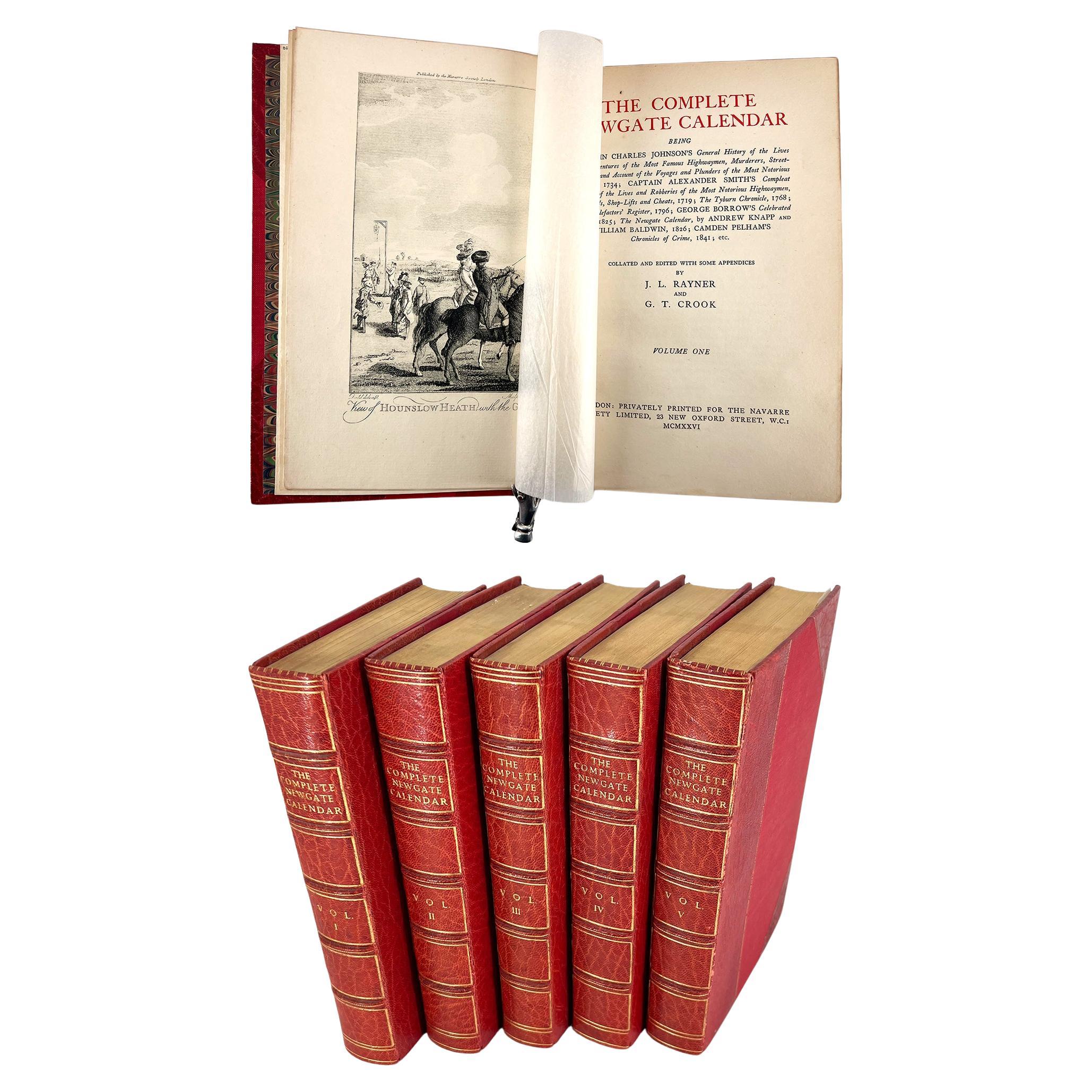 The Complete Newgate Calendar. Stories of sin, crime, criminals - 5 vol. illustr