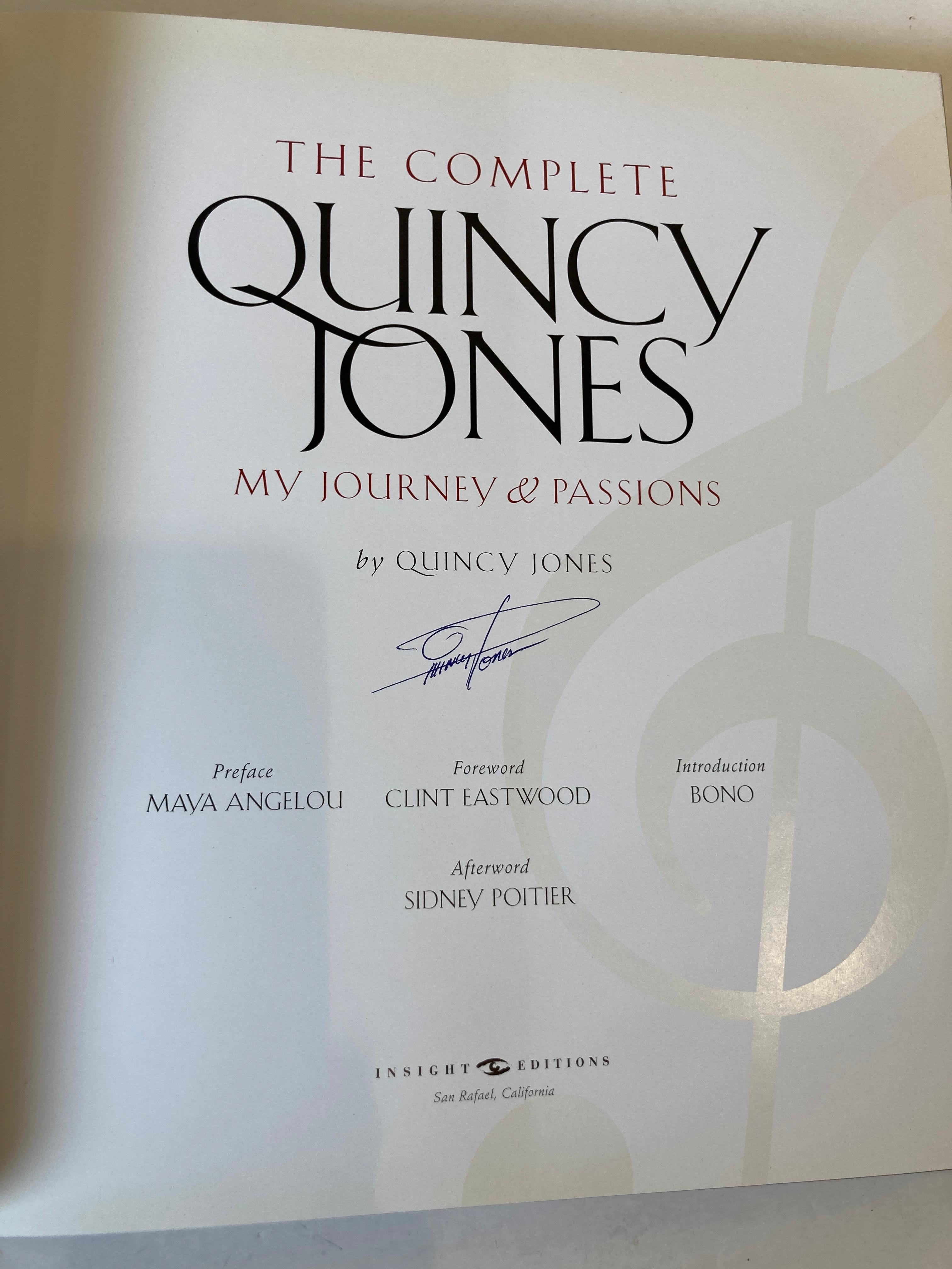 American The Complete Quincy Jones My Journey & Passions Hardcover Book For Sale