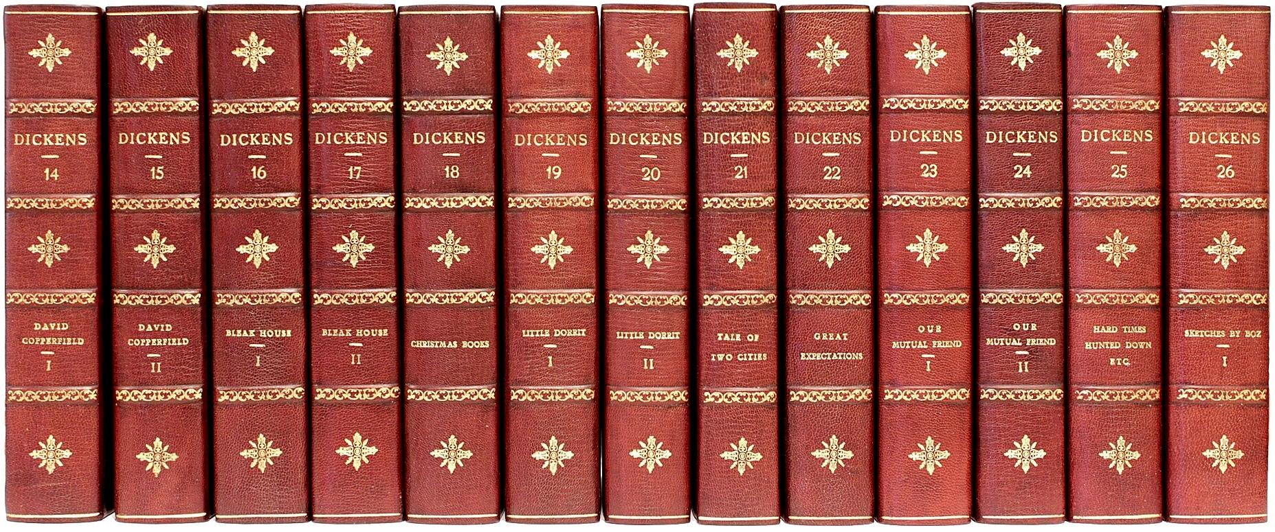 Leather The Complete Works & Life of Charles Dickens, '38 Vols, 1898' Gadshill Edition