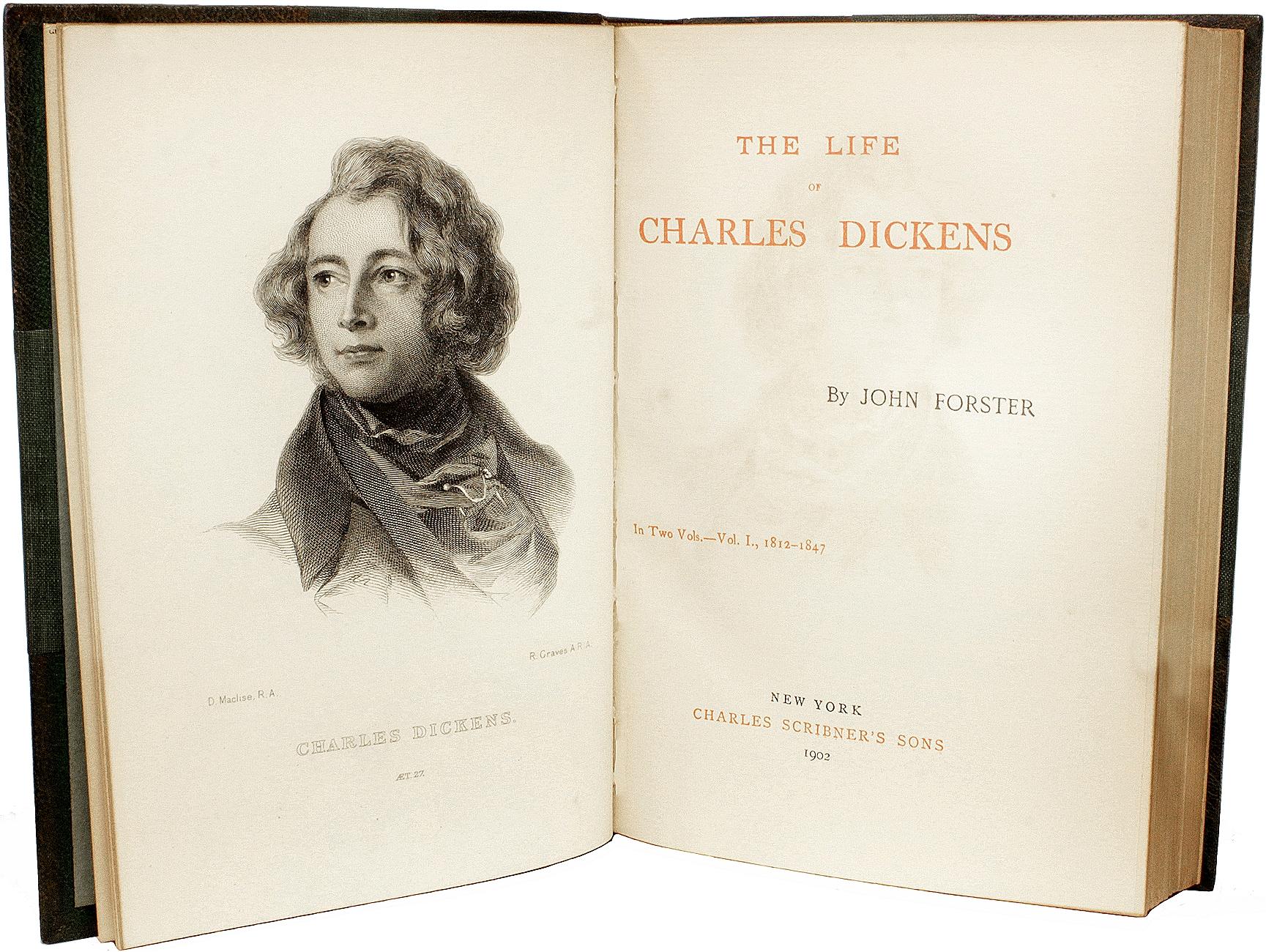 The Complete Works Of Charles Dickens - 36 vols. - IN A FINE LEATHER BINDING ! For Sale 1